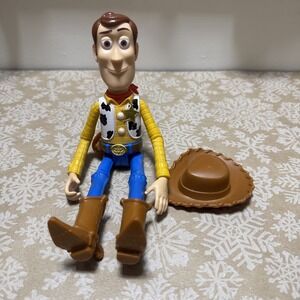 2017 Disney Pixar Toy Story Poseable 9" Sheriff Woody Figure Toy Doll with Hat
